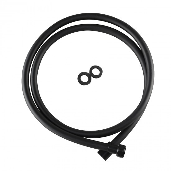 Black PVC Shower Hose 1500mm
